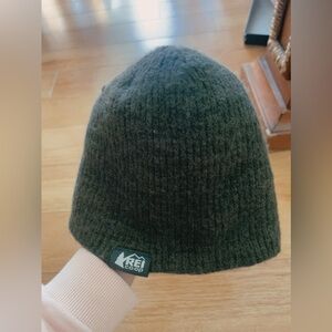 REI unisex Co-op Logo wool Beanie‎ Aqua Turquoise Blue